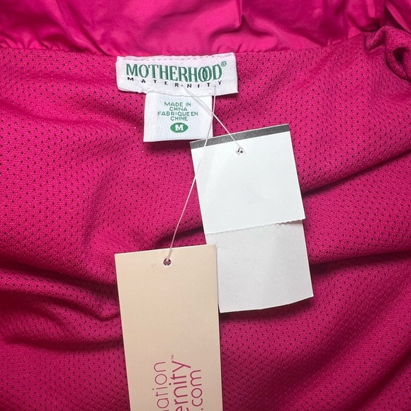Motherhood Maternity Pink Utility Shortsleeved Windbreaker Jacket in Pink - NWT - Picture 6 of 6